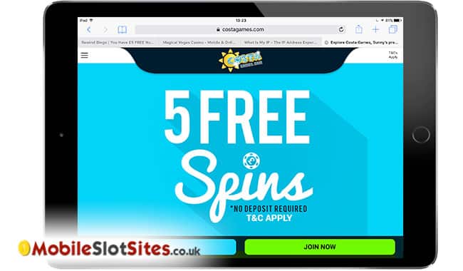 costa games mobile