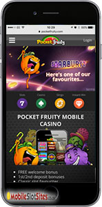 pocket fruity mobile casino