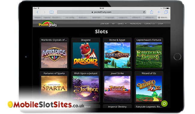 pocket fruity casino