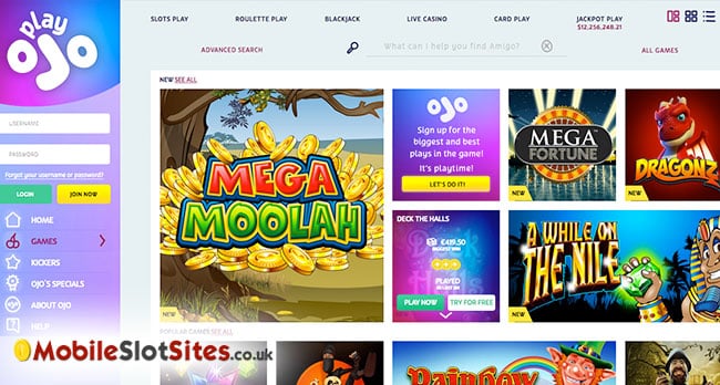 playojo slots