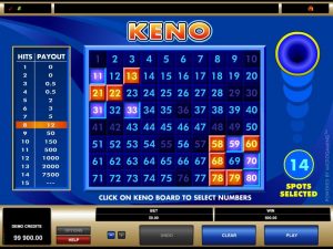 Keno Gameplay